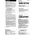 SONY WM-AF58 Instrukcja Obsługi