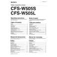SONY CFS-W505L Instrukcja Obsługi