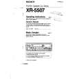 SONY XR-5507 Instrukcja Obsługi