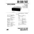 SONY XR502 Instrukcja Serwisowa