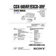 SONY CDX505RF Instrukcja Serwisowa