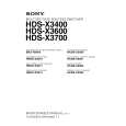 SONY HDS-X3400 Instrukcja Serwisowa