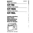 SONY ICF-780L Instrukcja Obsługi