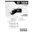 SONY ICF-7800W Instrukcja Serwisowa