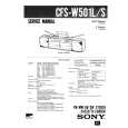 SONY CFSW501L/S Instrukcja Serwisowa