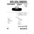 SONY CFD222L Instrukcja Serwisowa
