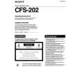 SONY CFS-202 Instrukcja Obsługi