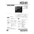 SONY HCD551 Instrukcja Serwisowa