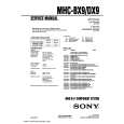 SONY MHC-DX9 Instrukcja Obsługi