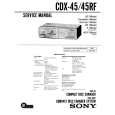 SONY CDX-45 Instrukcja Serwisowa