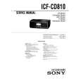 SONY ICF-CD810 Instrukcja Serwisowa