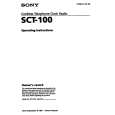 SONY SCT100 Instrukcja Obsługi
