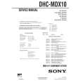 SONY DHCMDX10 Instrukcja Serwisowa