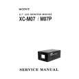 SONY XC-M07 Instrukcja Serwisowa
