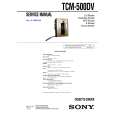 SONY TCM500DV Instrukcja Serwisowa