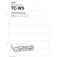 SONY TC-W5 Instrukcja Obsługi