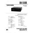 SONY XR5508 Instrukcja Serwisowa