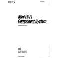 SONY MHC-2200CD Instrukcja Obsługi