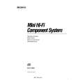 SONY MHC-3800 Instrukcja Obsługi