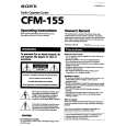 SONY CFM-155 Instrukcja Obsługi