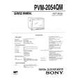 SONY PVM-2054QM Instrukcja Serwisowa