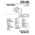 SONY CFD545 Instrukcja Serwisowa