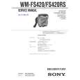 SONY WMFS420/RS Instrukcja Serwisowa