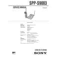 SONY SPPS9003 Instrukcja Serwisowa