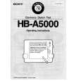 SONY HB-A5000 Instrukcja Obsługi