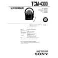 SONY TCM-4300 Instrukcja Serwisowa