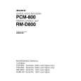 SONY PCM-800 Instrukcja Serwisowa