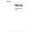 SONY PME-20S Instrukcja Serwisowa