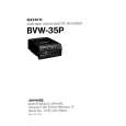 SONY BVW-35P VOLUME 2 Instrukcja Serwisowa