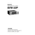 SONY BVW22P VOLUME 2 Instrukcja Serwisowa