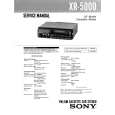SONY XR5000 Instrukcja Serwisowa