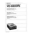 SONY VO-6800PS Instrukcja Obsługi