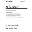 SONY ICDBM1 Instrukcja Obsługi
