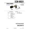 SONY ECMMSD1 Instrukcja Serwisowa