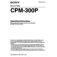 SONY CPM-300P Instrukcja Obsługi