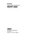 SONY HDVF-20A Instrukcja Serwisowa