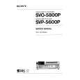 SONY SVO-5800P VOLUME 1 Instrukcja Serwisowa
