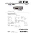 SONY STR-K980 Instrukcja Serwisowa