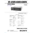 SONY XR4300RX Instrukcja Serwisowa