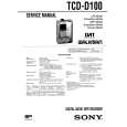 SONY TCDD100 Instrukcja Serwisowa