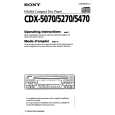SONY CDX-5270 Instrukcja Obsługi