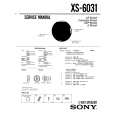 SONY XS-6031 Instrukcja Serwisowa