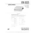 SONY XM-3025 Instrukcja Serwisowa