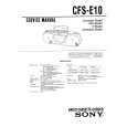 SONY CFS-E10 Instrukcja Serwisowa
