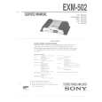 SONY EXM502.PDF Instrukcja Serwisowa
