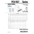 SONY PCVRX7M Instrukcja Serwisowa
